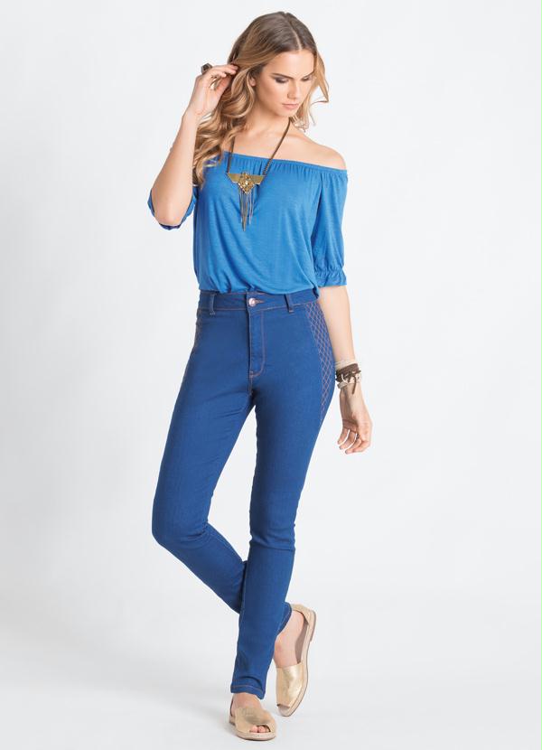 Quintess - Blusa Ciganinha Azul 4