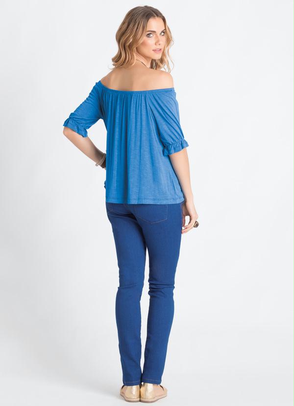 Quintess - Blusa Ciganinha Azul 5
