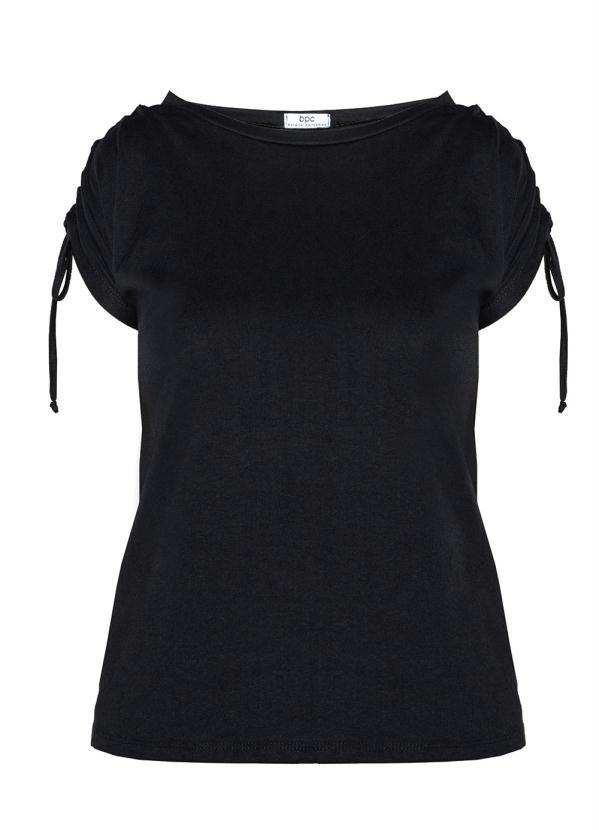 bonprix - Blusa com Amarração Preta 5