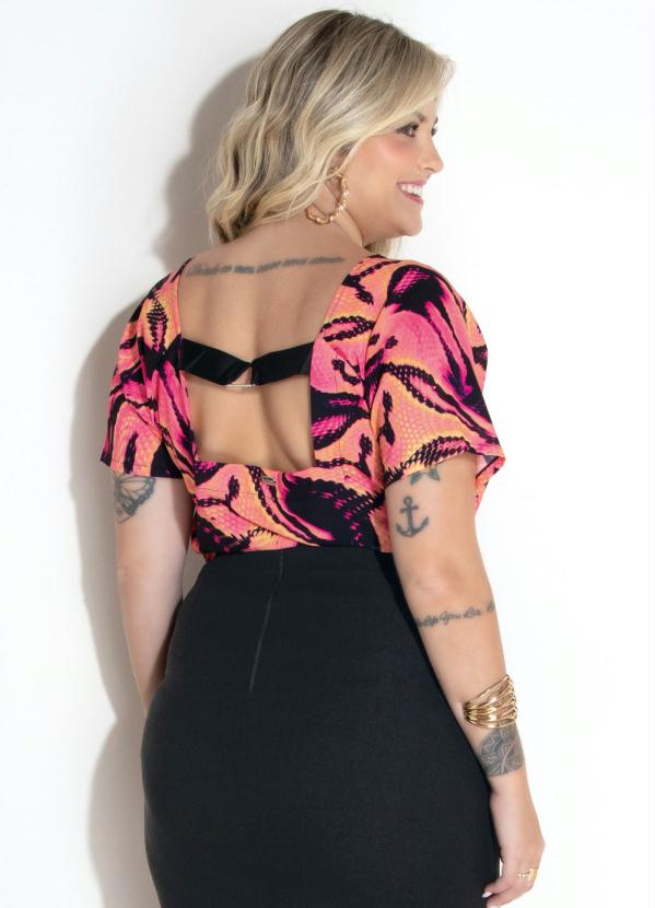 Quintess - Blusa com Detalhe de Tira Regulável Cobra Color 6