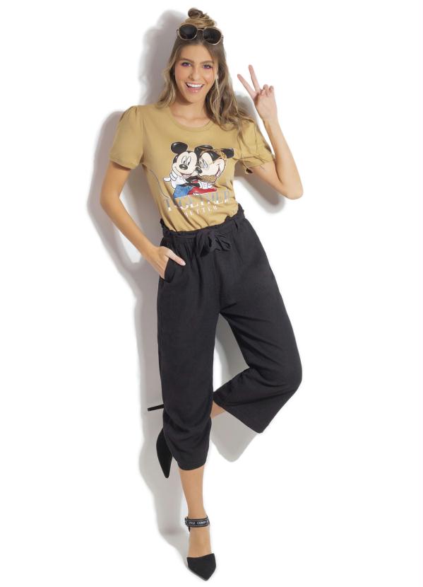 Disney - Blusa com Manga Diferenciada Marrom 2
