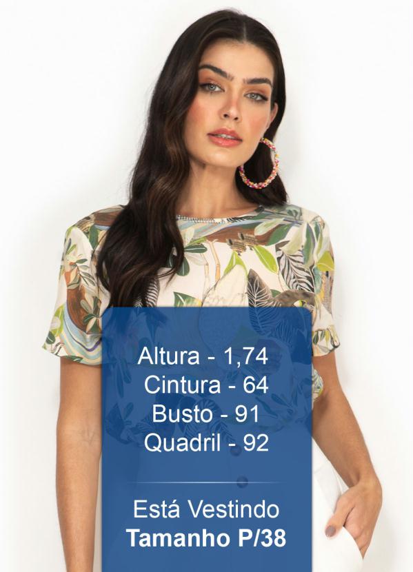 Colcci - Blusa de Viscose Estampada Off White 5