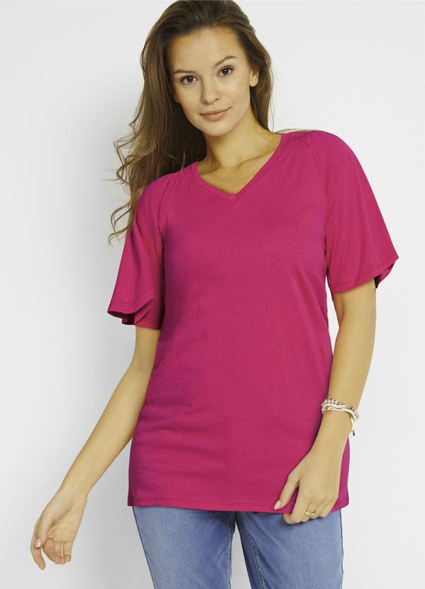Outlet - Blusa Decote V Pink