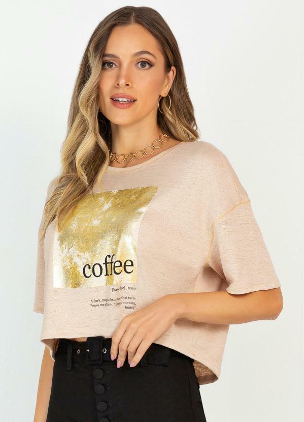 Doce Trama - Blusa em Malha Fina Flamê Fendi
