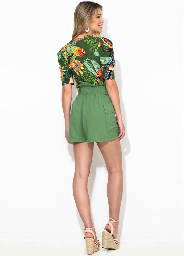 Colcci - Blusa Estampada Verde 4