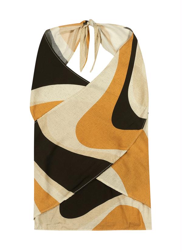 Marialícia - Blusa Estampado Digital Conceitual Preto 4