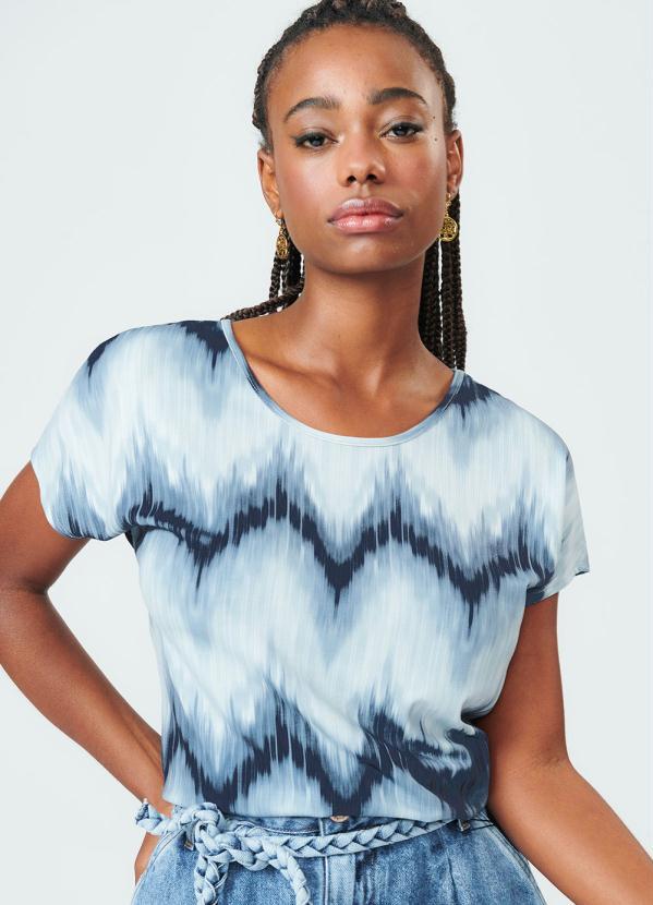 Rovitex - Blusa Feminina Efeito Azul