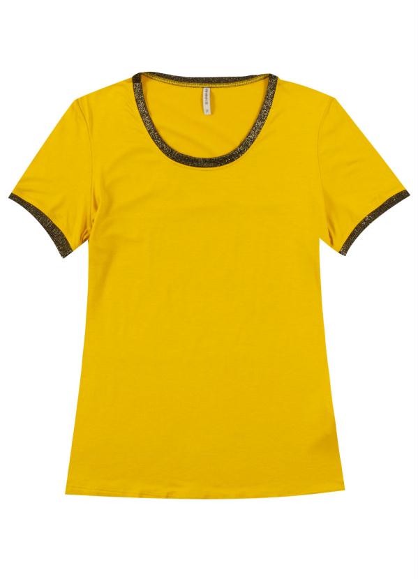 Habana - Blusa Feminina em Viscose Amarelo