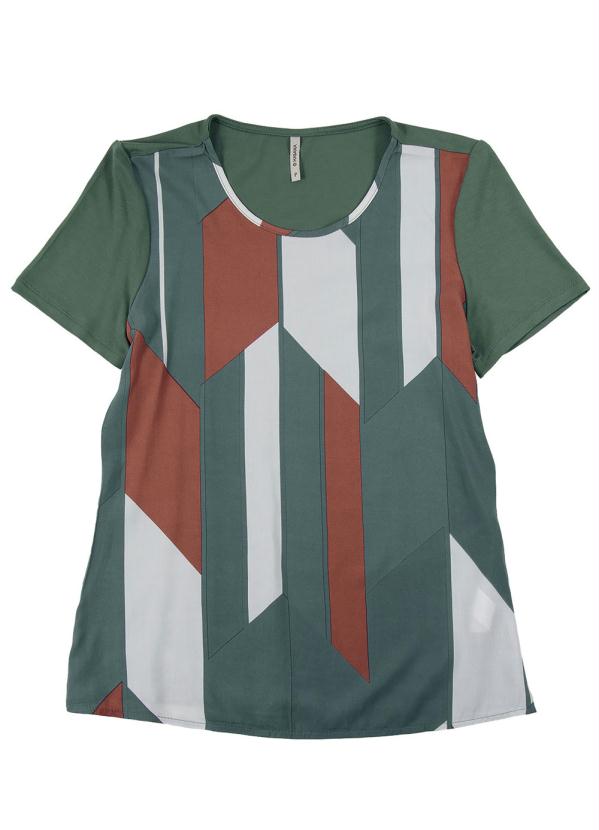 Blusa Feminina Estampada Verde Habana