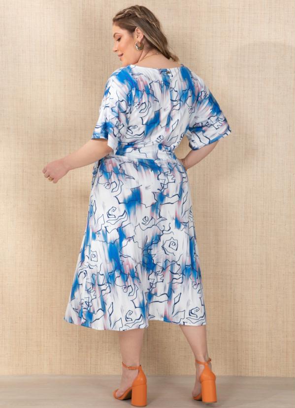 Outlet - Blusa Floral DegradêCom Amarração na Barra 2