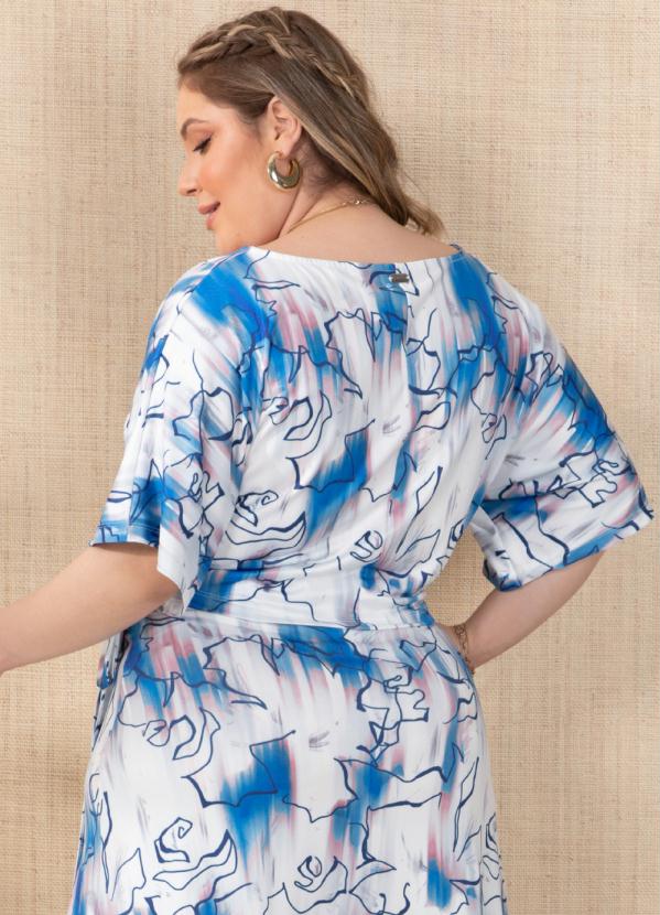 Outlet - Blusa Floral DegradêCom Amarração na Barra 4