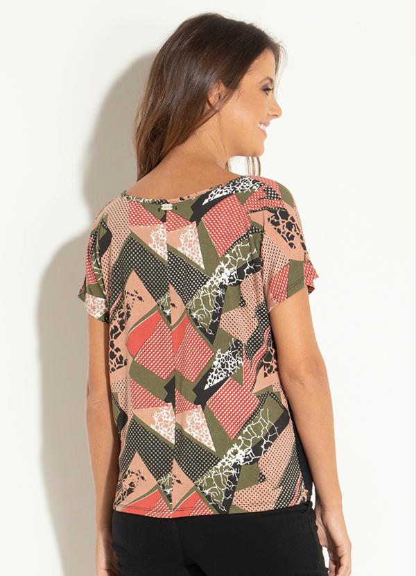 Quintess - Blusa Geométrica com Recorte na Frente 2