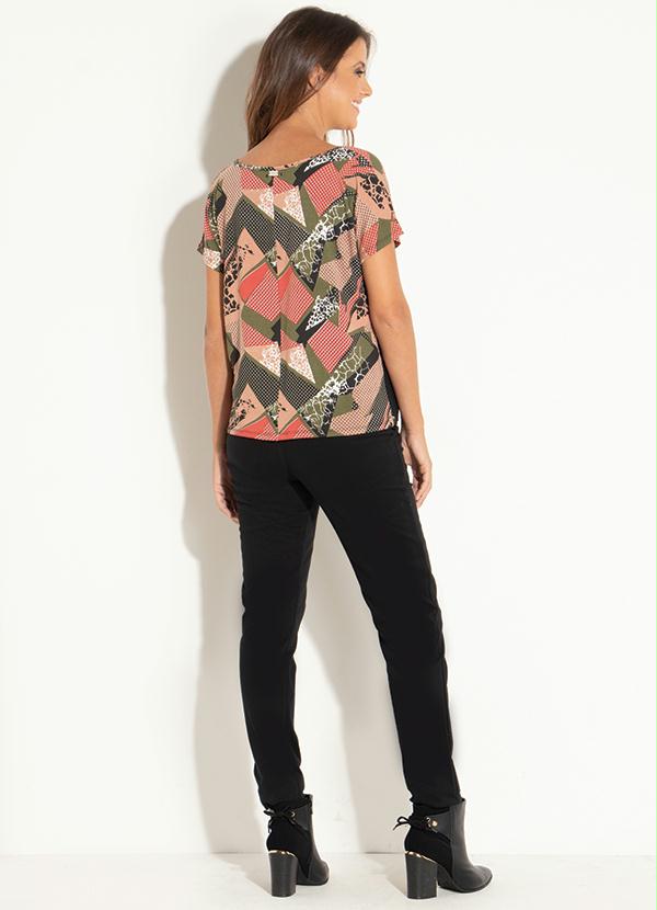 Quintess - Blusa Geométrica com Recorte na Frente 4