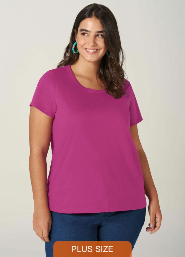 blusa lavanda plus size