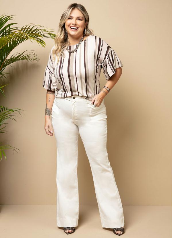 Quintess - Blusa Listras Candy com Mangas Balonê 8