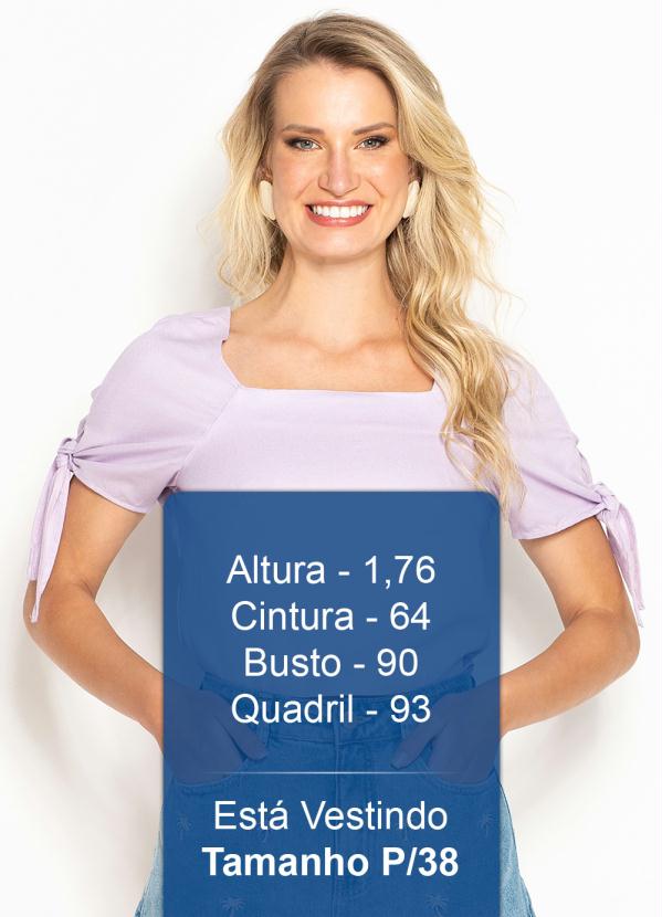 Hering - Blusa Manga Curta de Viscose Lilás 5