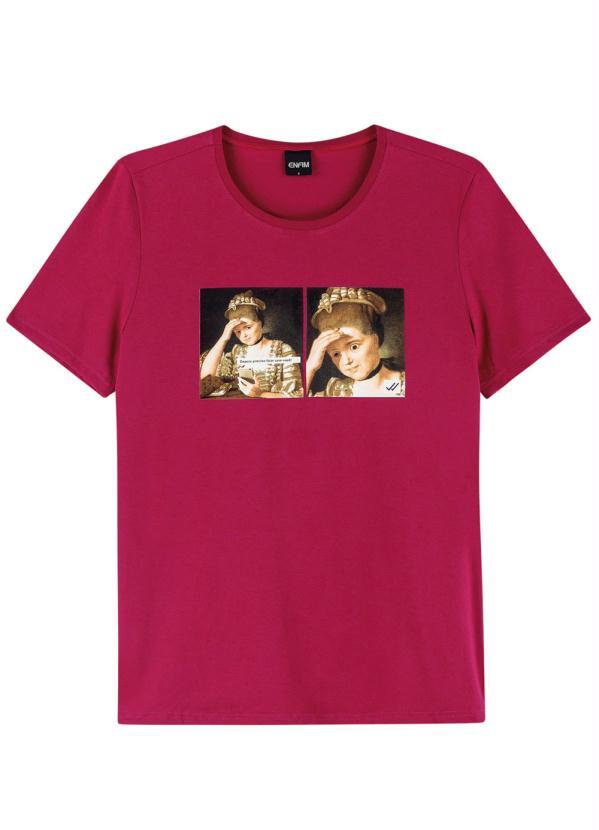 Enfim - Blusa Marsala Preciso Falar com Você