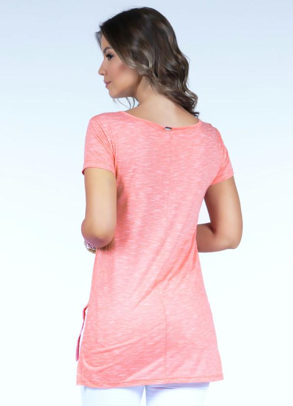 Quintess - Blusa Mullet Coral com Fendas 8