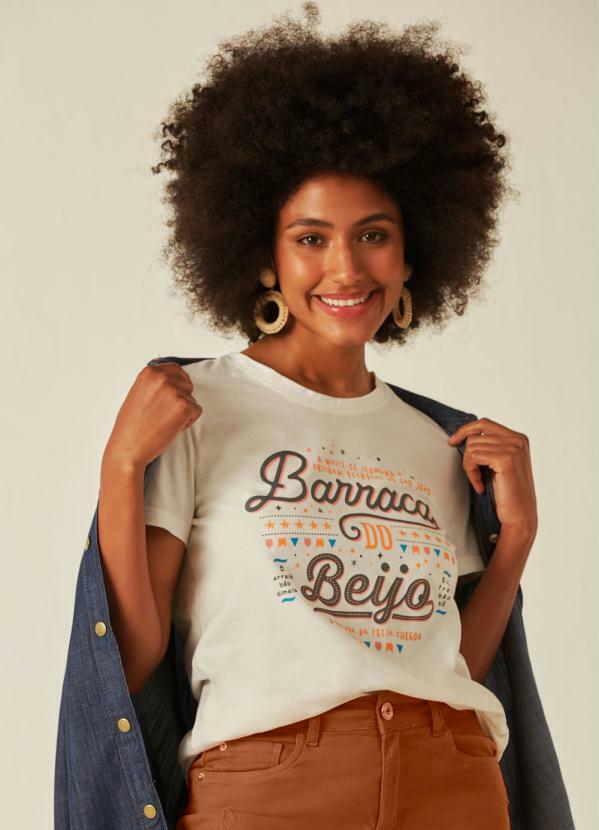 Malwee - Blusa Off White Barraca do Beijo Feminina