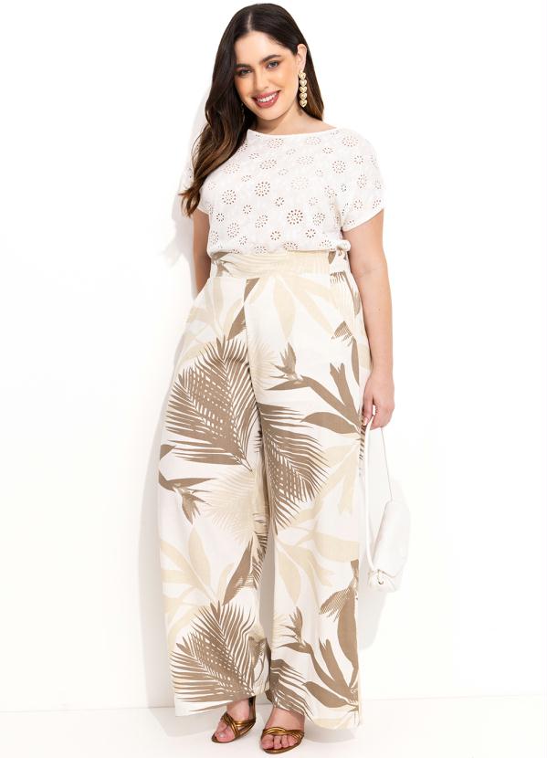 Quintess - Blusa Off White com Mangas Curtas 10