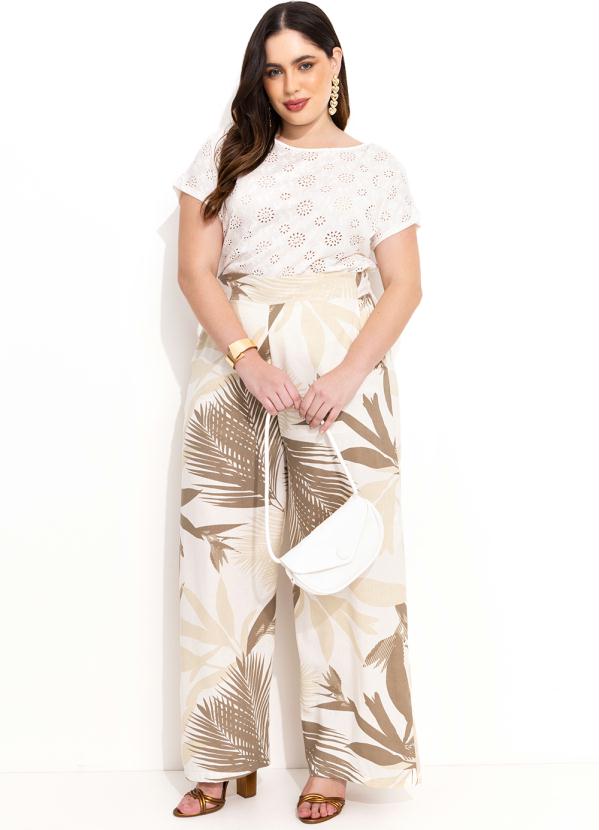 Quintess - Blusa Off White com Mangas Curtas 8