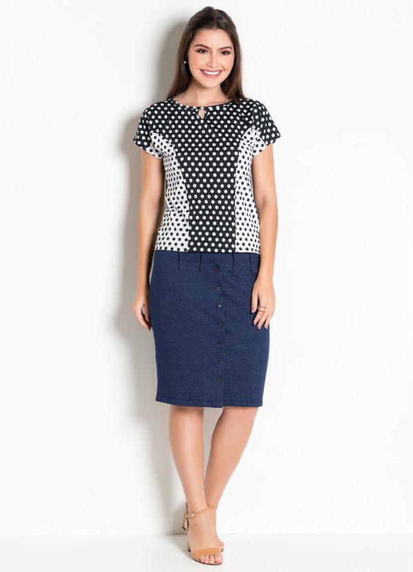 Outlet - Blusa Poá com Gota Moda Evangélica 3