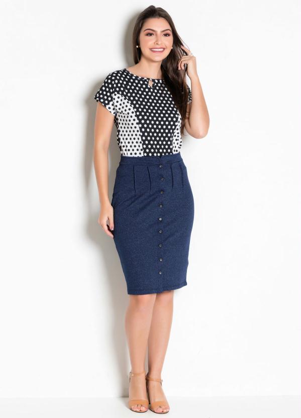 Outlet - Blusa Poá com Gota Moda Evangélica 4