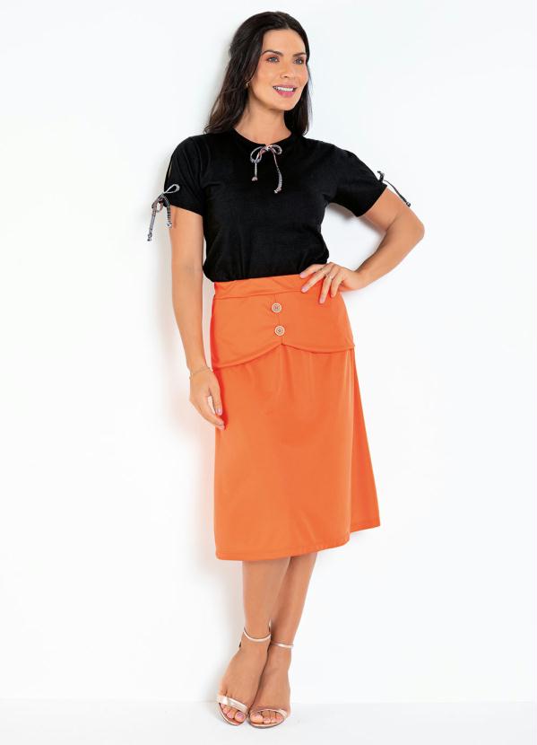 Rosalie - Blusa Preta com Amarração Moda Evangélica 5