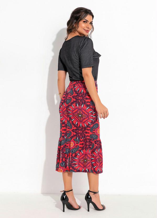 Outlet - Blusa Preta com Babado 3