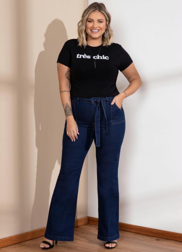 Quintess - Blusa Preta com Bordado Frontal 7