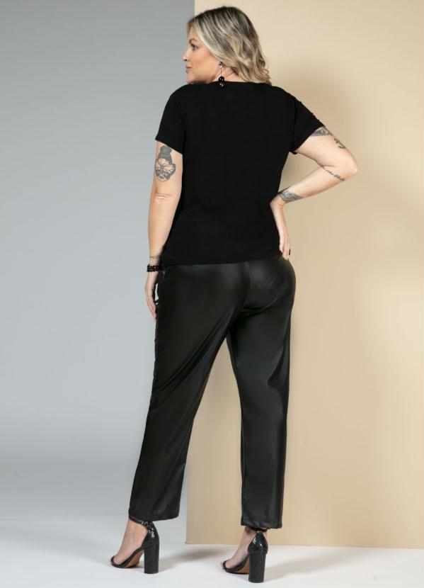 Quintess - Blusa Preta com Paetês 12