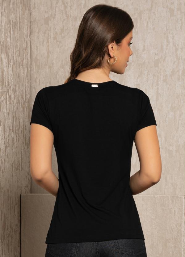 Quintess - Blusa Preta com Paetês 2