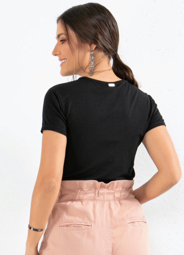 Quintess - Blusa Preta com Paetês 6