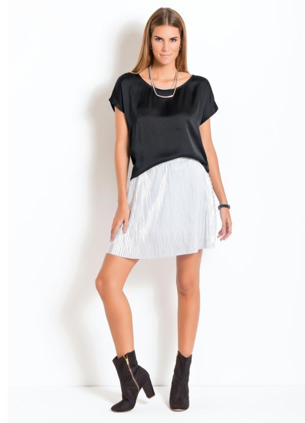 Quintess - Blusa Preta Quintess com Tiras nas Costas 5