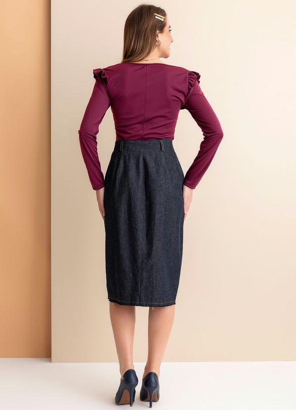 Rosalie - Blusa Púrpura com Babado 4