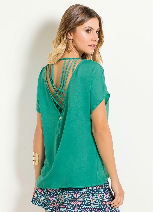 blusa com tiras nas costas