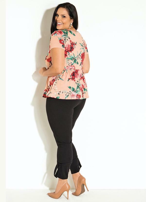 Quintess - Blusa Quintess Floral com Franzido 6
