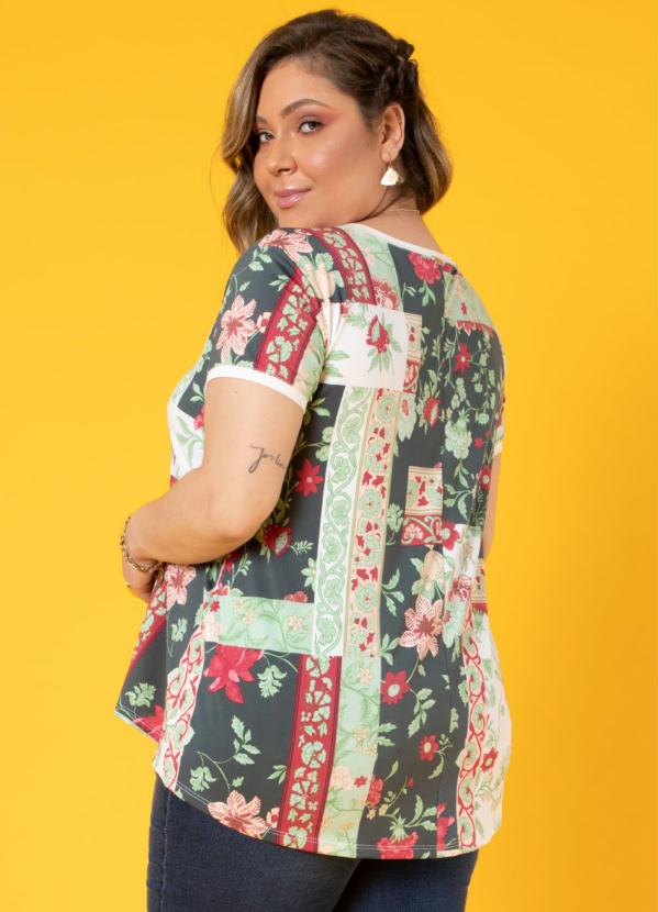 Quintess - Blusa Ramos Verdes Alongada 6