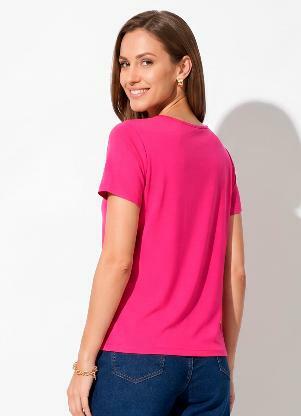 Quintess - Blusa Rosa - QUINTESS