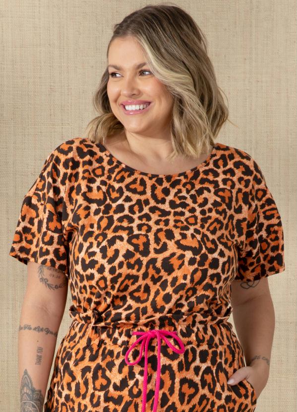 Quintess - Blusa Soltinha Onça Preta 6
