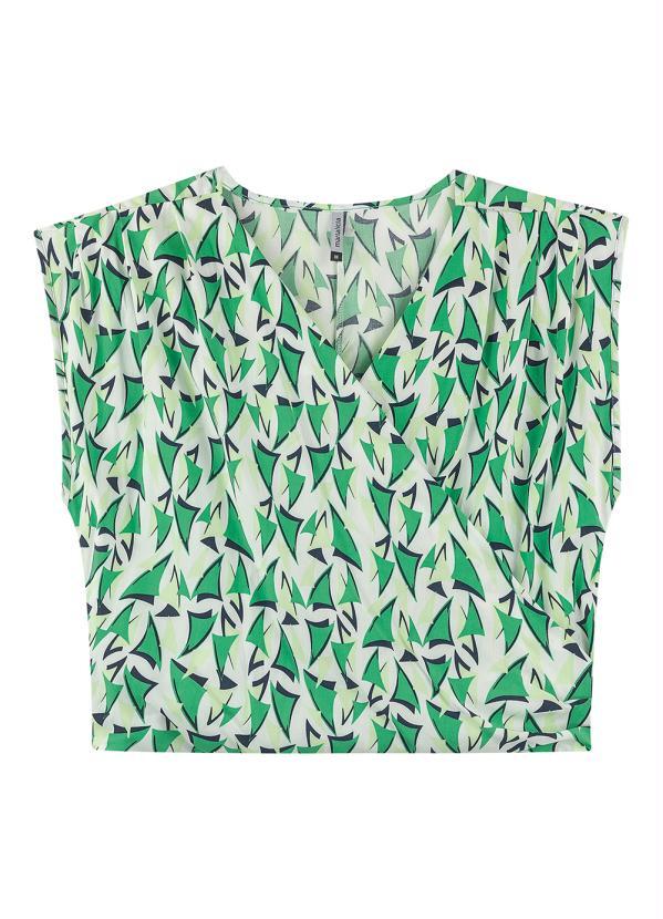 Marialícia - Blusa Transpassada Verde 5