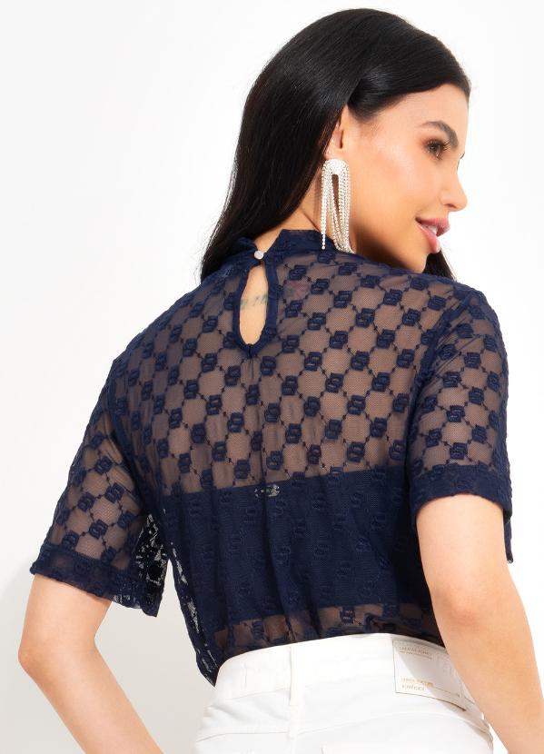 Colcci - Blusa Tule Azul 2