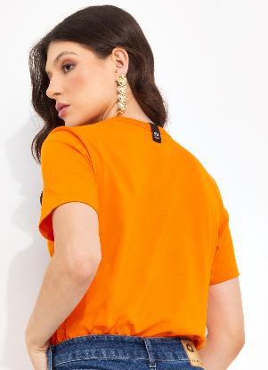 Colcci Jeans - Camiseta Cj Laranja - COLCCI JEANS