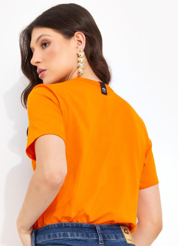 Colcci Jeans - Camiseta Cj Laranja 2