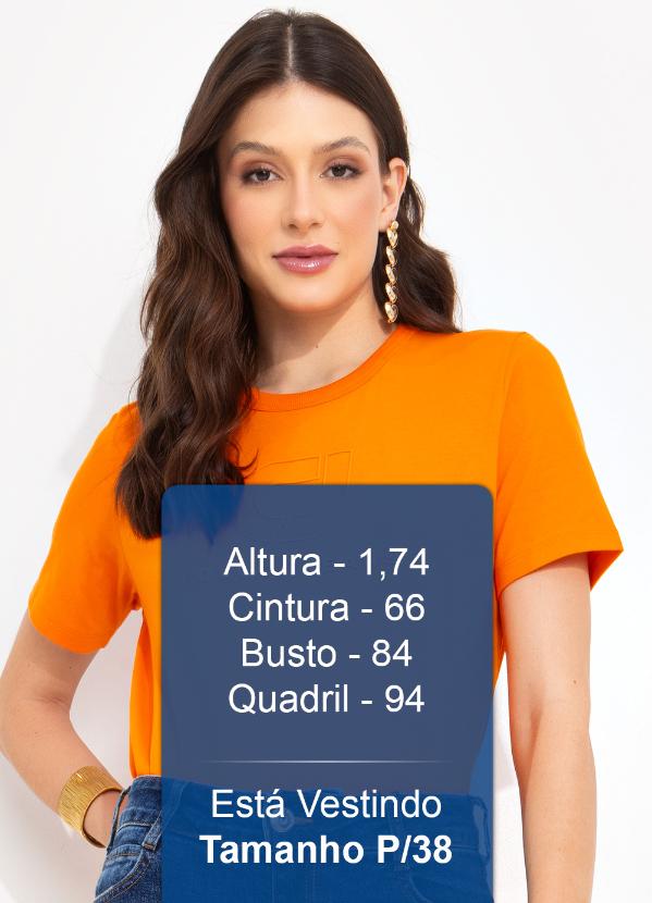 Colcci Jeans - Camiseta Cj Laranja 5