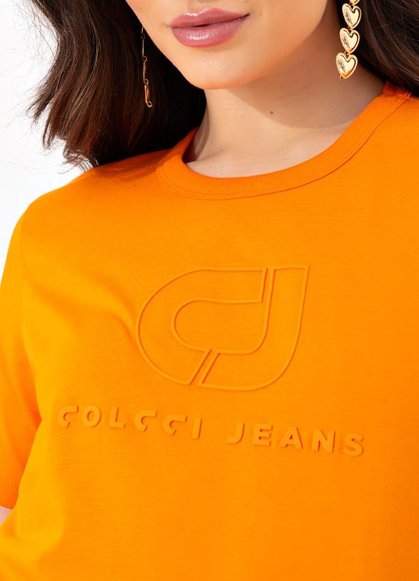 Colcci Jeans - Camiseta Cj Laranja 8