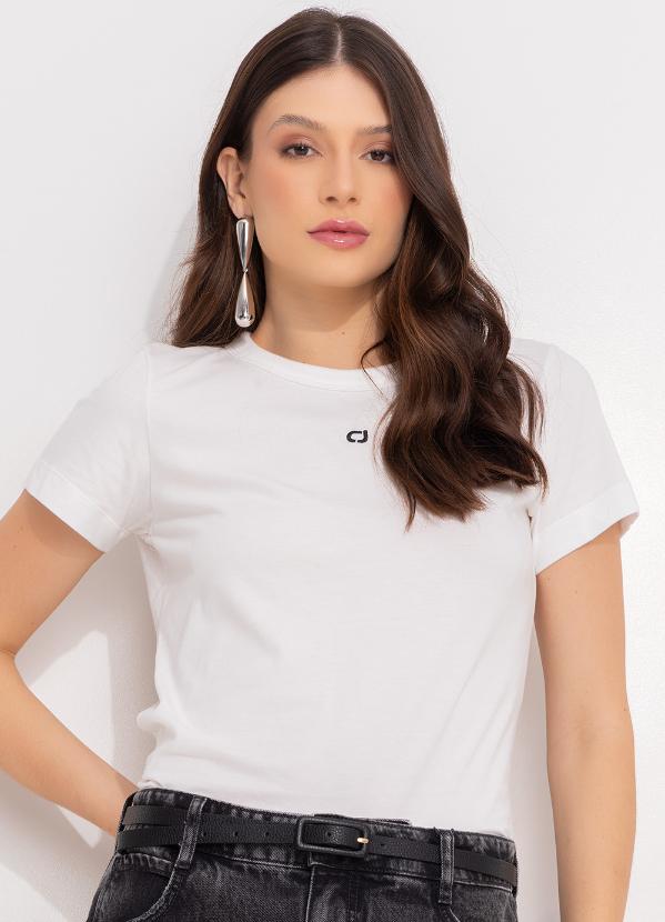 Colcci Jeans - Camiseta Cj Off White