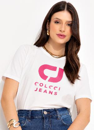 Colcci Jeans - Camiseta Cj Off White - COLCCI JEANS