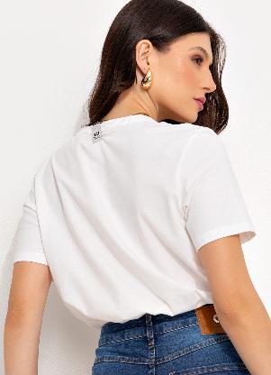 Colcci Jeans - Camiseta Cj Off White - COLCCI JEANS
