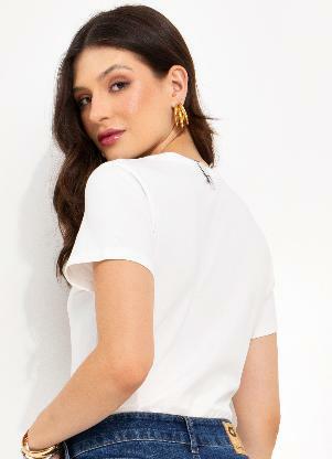 Colcci Jeans - Camiseta Cj Off White - COLCCI JEANS